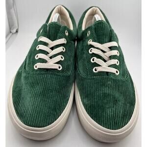 Polo Ralph Lauren Keaton Men's Green Corduroy Sneakers Shoes Size 11 Pony Logo